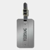 Metallblick-Gewohnheits-Gepäckanhänger Gepäckanhänger (Vorderseite vertikal)