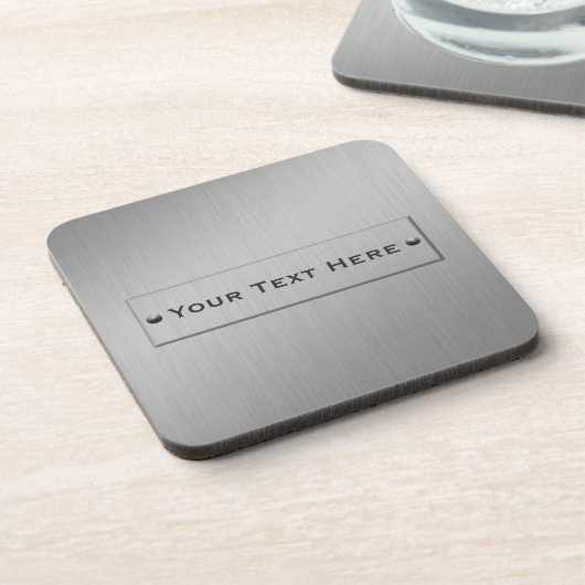 Metallblick-Gewohnheits-Untersetzer Untersetzer (Linke Seite)