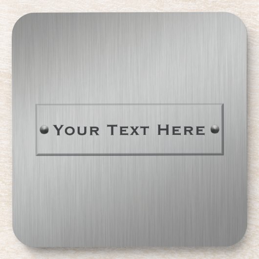 Metallblick-Gewohnheits-Untersetzer Untersetzer (Vorderseite)