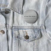 Metallblick-Gewohnheitsknopf Button (Beispiel)