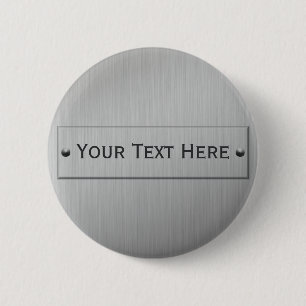 Metallblick-Gewohnheitsknopf Button