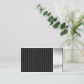 Metallblick-Kohlenstoff-Faser-Visitenkarten Visitenkarte (Stehend Vorderseite)