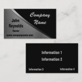 Metallblick-Kurven-Visitenkarten Visitenkarte (Vorne/Hinten)