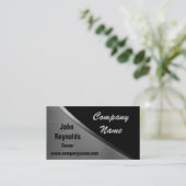 Metallblick-Kurven-Visitenkarten Visitenkarte (Stehend Vorderseite)