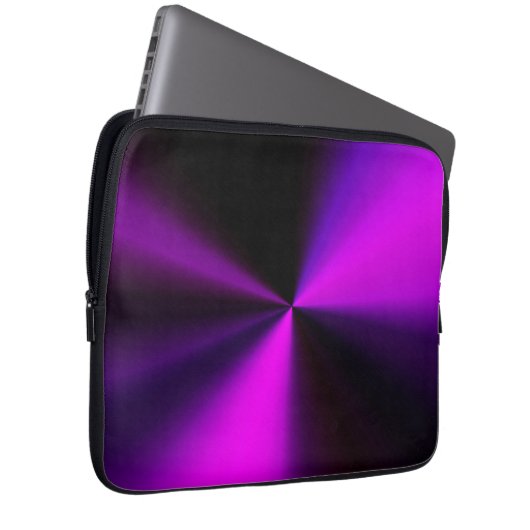 Metallblick-Laptopabdeckung in Lila u. in Laptopschutzhülle (Vorne Rechts)