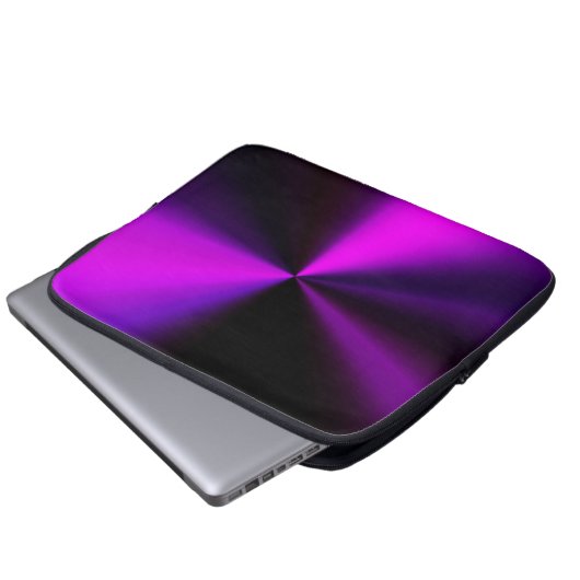 Metallblick-Laptopabdeckung in Lila u. in Laptopschutzhülle (Vorne Knopf)