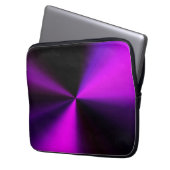 Metallblick-Laptopabdeckung in Lila u. in Laptopschutzhülle (Vorderseite Links)