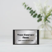 Metallblick-Platte mit Schrauben-Visitenkarten Visitenkarte (Stehend Vorderseite)