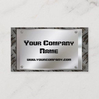 Metallblick-Platte mit Schrauben-Visitenkarten Visitenkarte