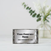 Metallblick-Platte mit Schrauben-Visitenkarten Visitenkarte (Stehend Vorderseite)