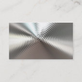 Metallblick-Teller-Kreisentwurfs-Geschäfts-Karten Visitenkarte (Rückseite)