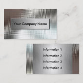 Metallblick-Visitenkarten mit Klasse Visitenkarte (Vorne/Hinten)