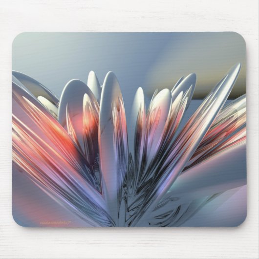 Metallblumenblätter Mousepad (Vorne)