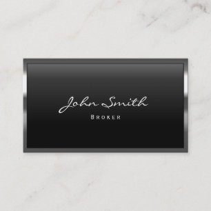 Metallbörse Real Anwesen Broker Business Card Visitenkarte