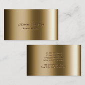 MetallbronzeBörsenmakler-Visitenkarte Visitenkarte (Vorne/Hinten)