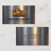 Metallbürste | Bauabprallfahrzeug Visitenkarte (Vorne/Hinten)