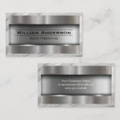 Metallbürste | Marmorgrenze Visitenkarte (Vorne/Hinten)