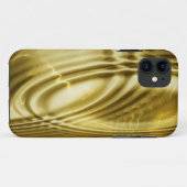 Metalldesign - goldene Wellen Case-Mate iPhone Hülle (Rückseite (Horizontal))