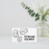 Metalldetektion des Schatzsuchers Visitenkarte (Stehend Vorderseite)