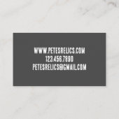 Metalldetektion des Schatzsuchers Visitenkarte (Rückseite)