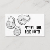 Metalldetektion des Schatzsuchers Visitenkarte (Vorderseite)