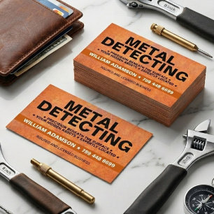 Metalldetektion, Detektor, Bergung, Reliquiensuche Visitenkarte