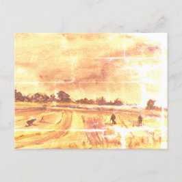 Metalldetektion in den Feldern 2 Postkarte