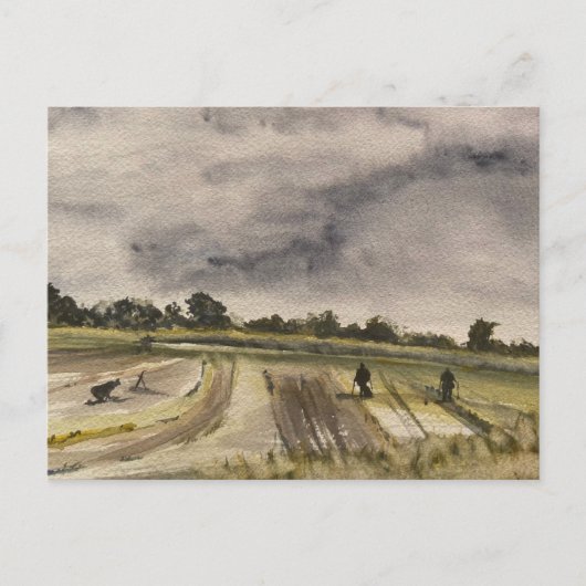 Metalldetektion in den Feldern 2 Postkarte (Vorderseite)