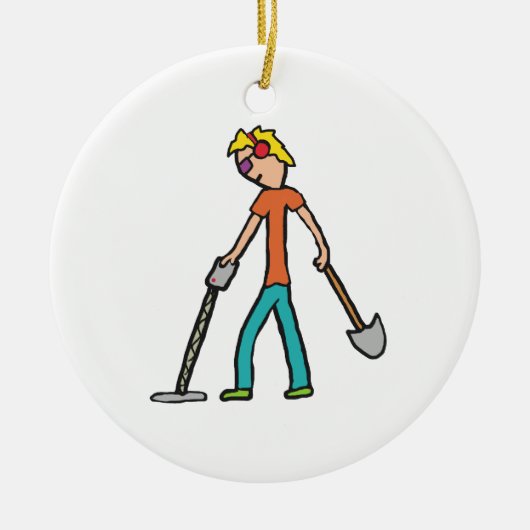 Metalldetektion Keramik Ornament (Vorne)