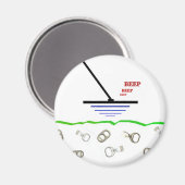 Metalldetektion Magnet (Vorderseite/Rückseite)