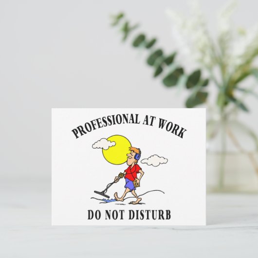 Metalldetektion Postkarte (Stehend Vorderseite)