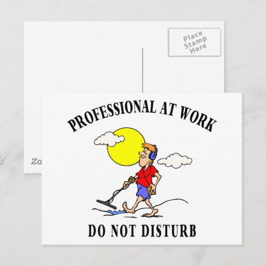 Metalldetektion Postkarte (Vorne/Hinten)