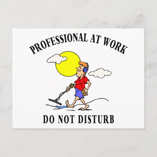 Metalldetektion Postkarte (Vorderseite)