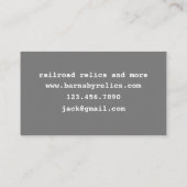 Metalldetektion Schleuse-Relikte Visitenkarte (Rückseite)