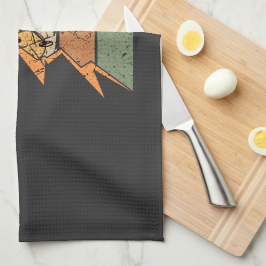 Metalldetektion Vintag Geschirrtuch (Viertel Falte)