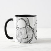 Metalldetektion Vintager Bahnklemmen Tasse (Links)