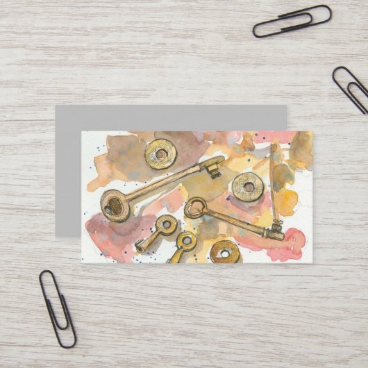 Metalldetektion von Schlüsselmünzen für die Schatz Visitenkarte (Vorderseite/Rückseite Beispiel)