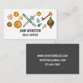 Metalldetektion von Treasure-Jägern Visitenkarte (Vorne/Hinten)