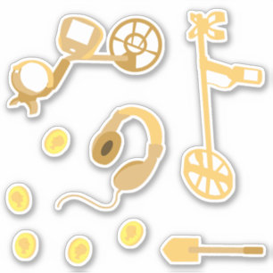 Metalldetektor Aufkleber