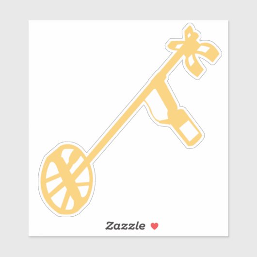 Metalldetektor Aufkleber (Blatt)