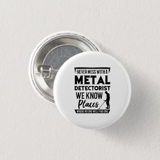 Metalldetektor Button (Vorne & Hinten)