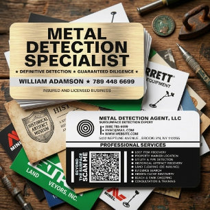 Metalldetektor / Detektor / Bergungsspezialist Visitenkarte