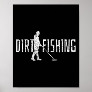 Metalldetektor Detektor Erkennung Angeln Poster