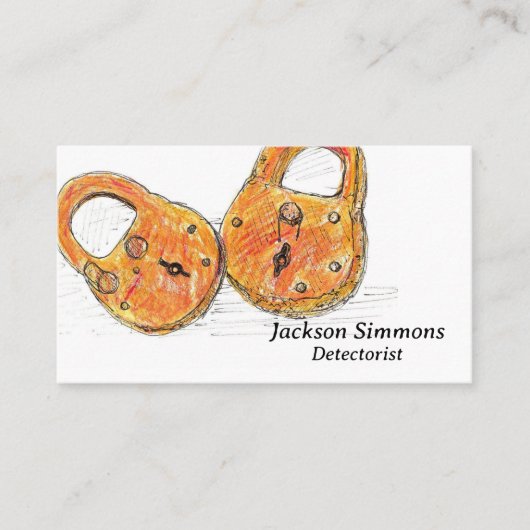 Metalldetektor-Detektor Visitenkarte (Vorderseite)