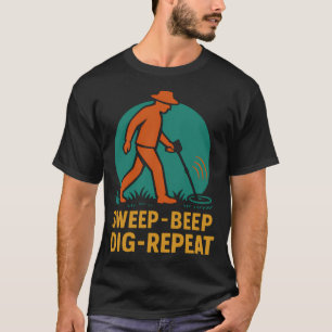 Metalldetektor-Enthusiast Schwung Piepton Graben W T-Shirt