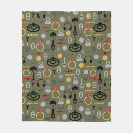 Metalldetektor Fleece Blanket (Vorderseite)