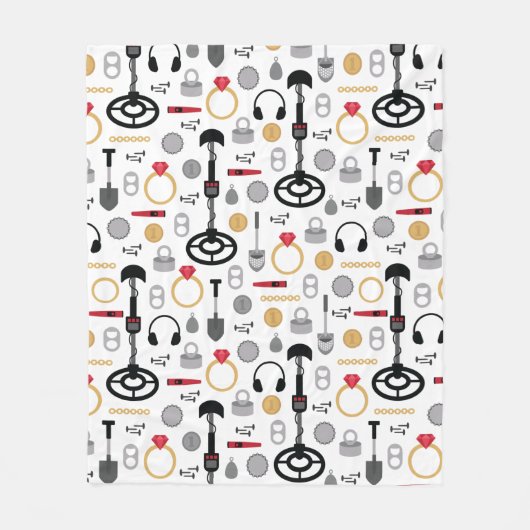 Metalldetektor Fleece Blanket (Vorderseite)