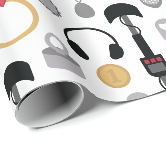 Metalldetektor Geschenkpapier (Rolleneckpunkt)