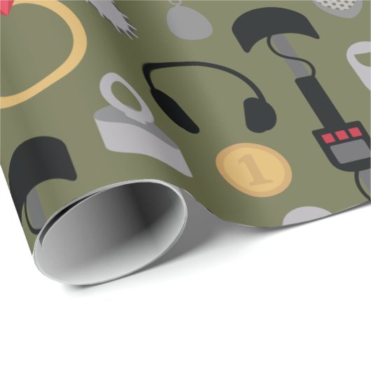 Metalldetektor Geschenkpapier (Rolleneckpunkt)