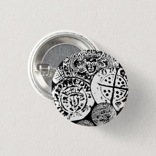 Metalldetektor, Hammermünze Button (Vorne & Hinten)